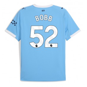 Lacne Muži Futbalové dres Manchester City Oscar Bobb #52 2025-26 Krátky Rukáv - Domáci